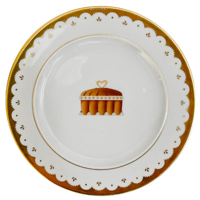 BVLGARI Rosenthal 22 K Gold Dolci Deco Salad Plate - Charlotte