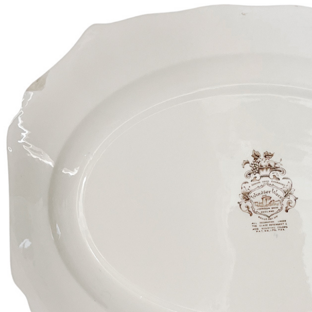 X-Large English Ironstone Johnson Bros Harvest Platter