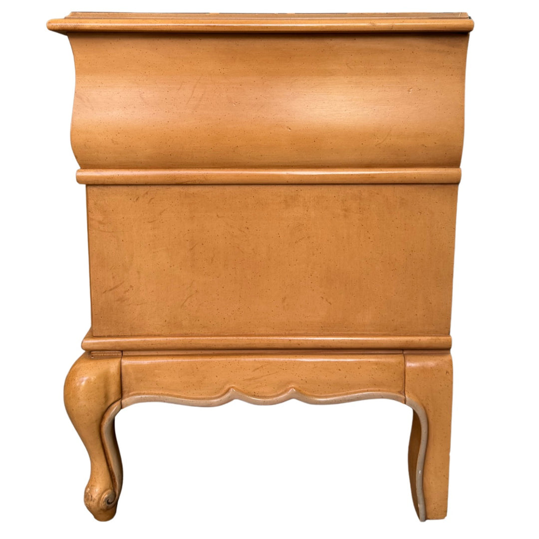1980 American of Martinsville Carved French Provincial Nightstands - A Pair