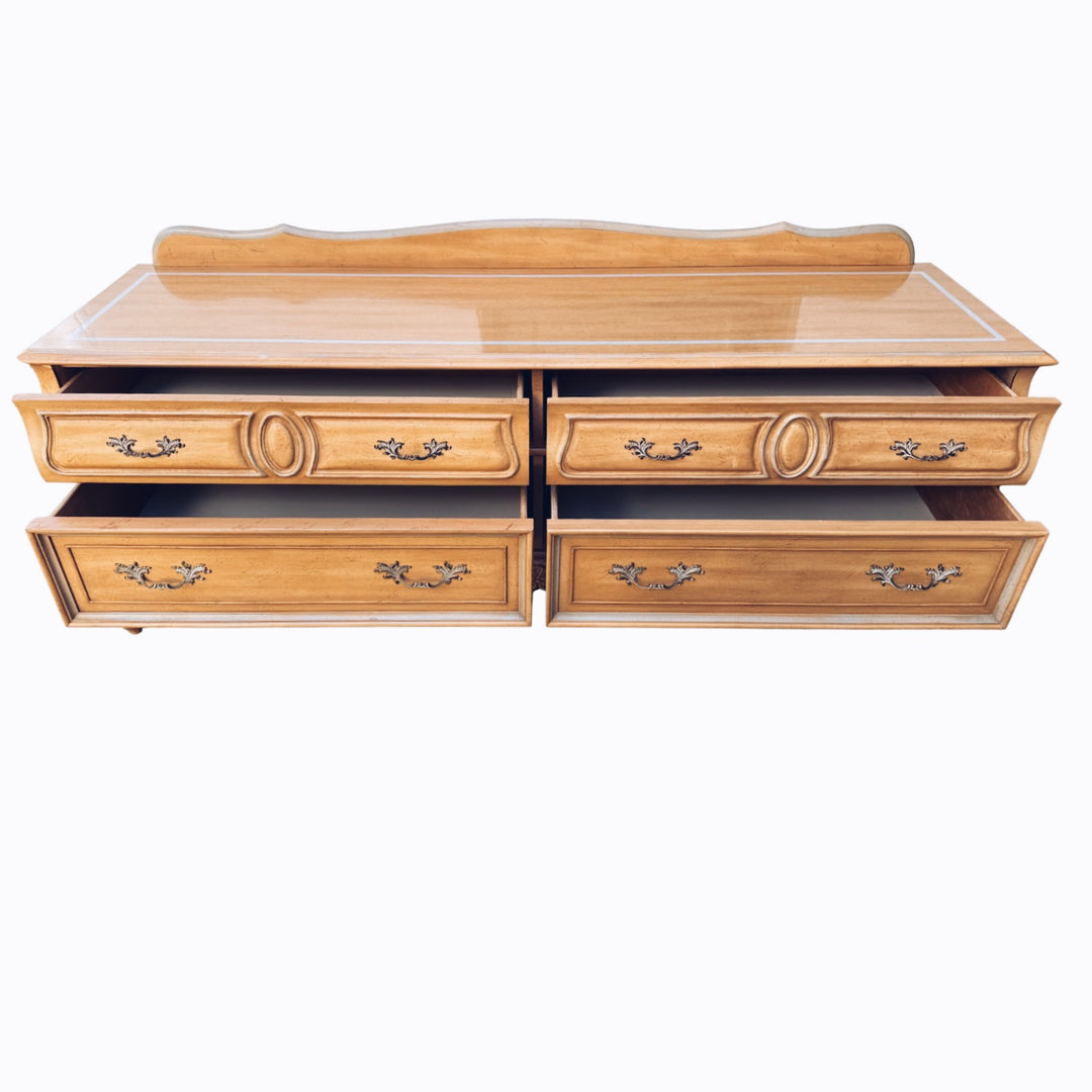 American of Martinsville Carved French Provincial Dresser