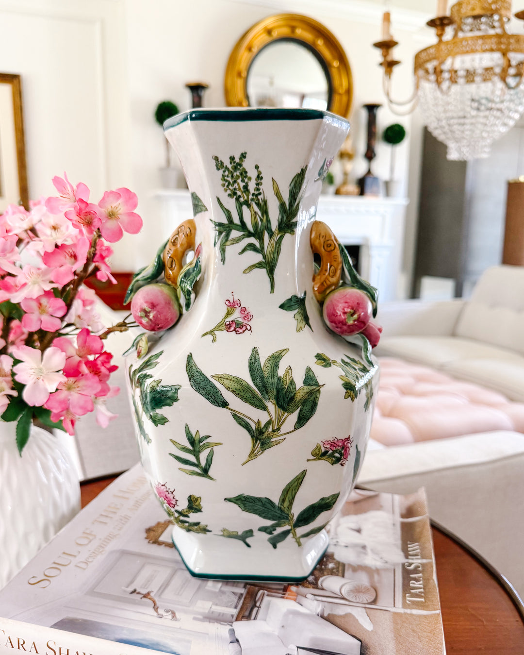 Andrea by Sadek Vase With Pomegranate Handles