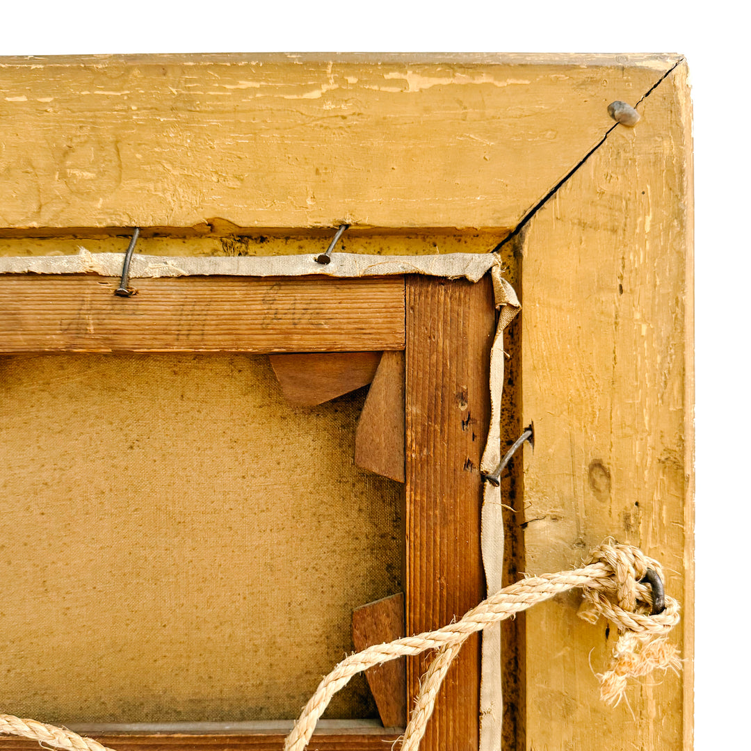 Antique 19th Century French Barbizon Style Original Oil Painting on Canvas, Signed