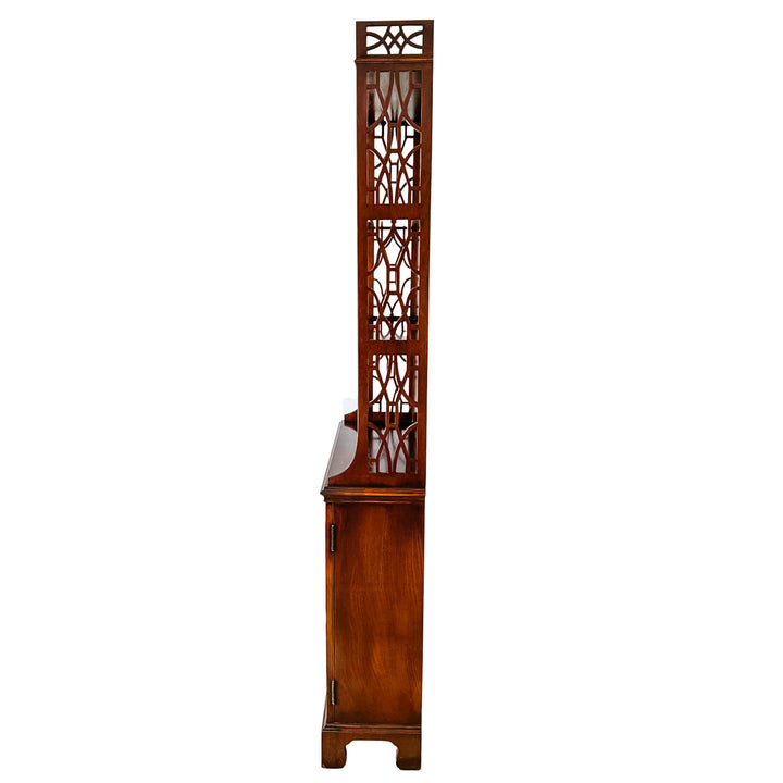 Antique American Chippendale Mahogany Etagere Cabinets by Robert W. Irwin Co.