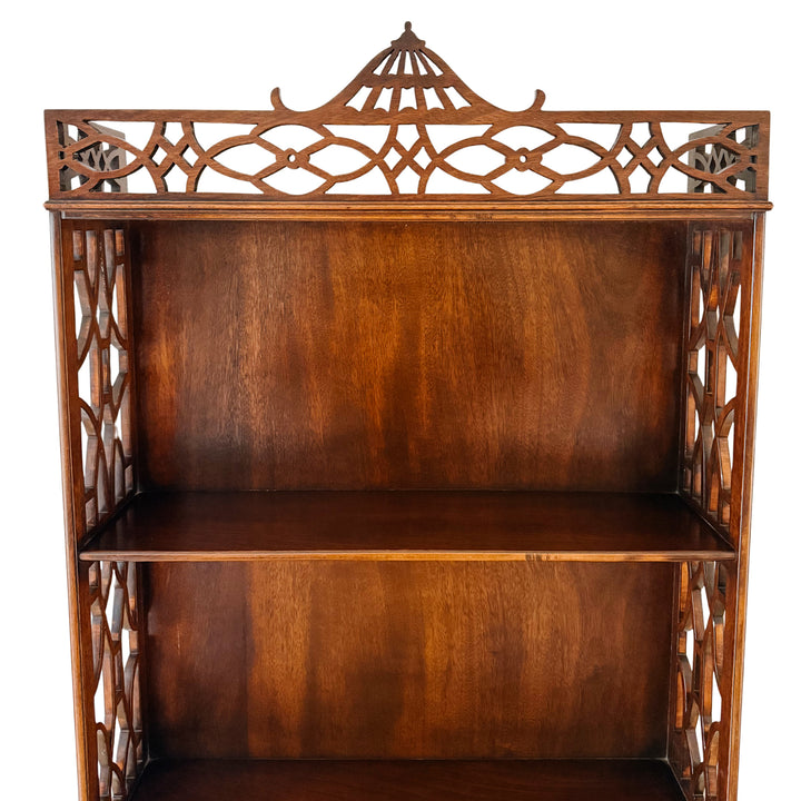 Antique American Chippendale Mahogany Etagere Cabinets by Robert W. Irwin Co.