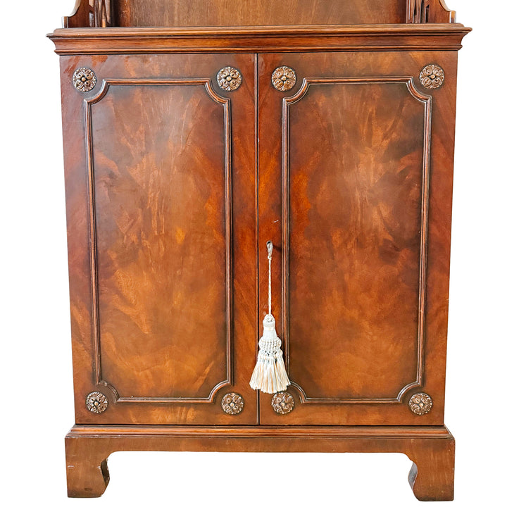Antique American Chippendale Mahogany Etagere Cabinets by Robert W. Irwin Co.