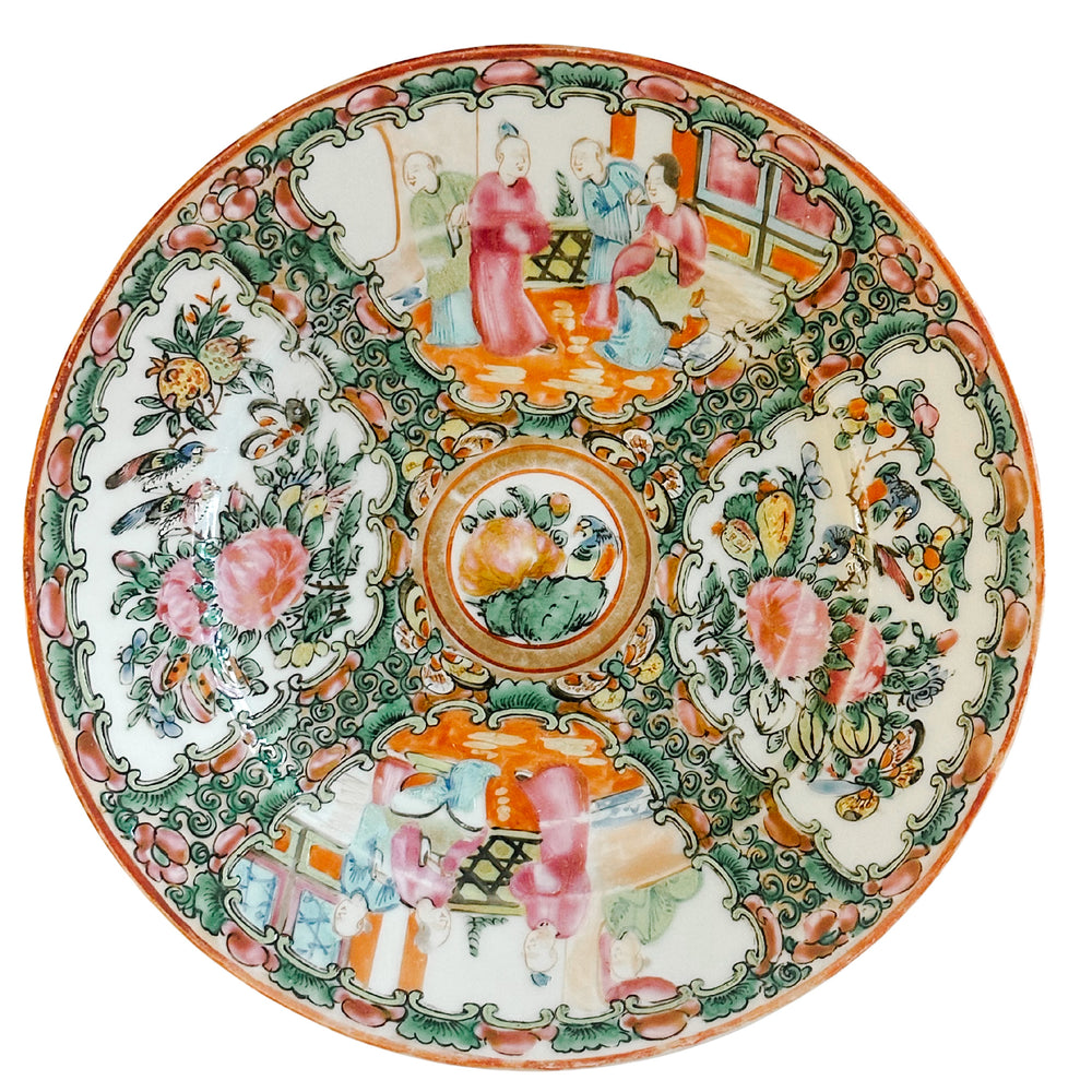 Antique Chinese Export Rose Medallion Plates