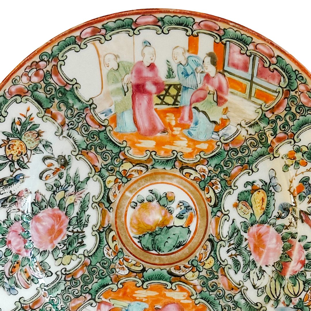 Antique Chinese Export Rose Medallion Plates