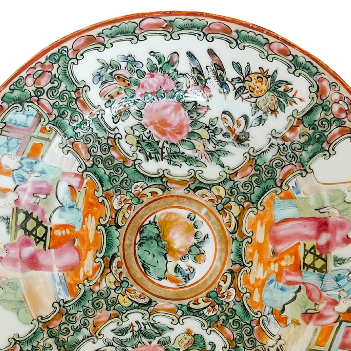 Antique Chinese Export Rose Medallion Plates