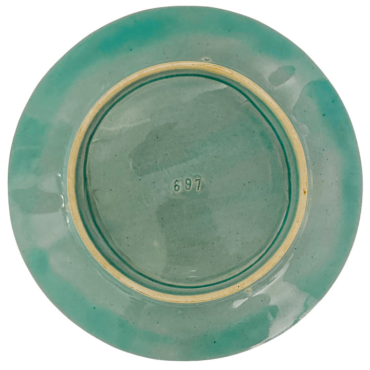 Antique French Majolica Asparagus Plate by Keller & Guérin (Luneville)