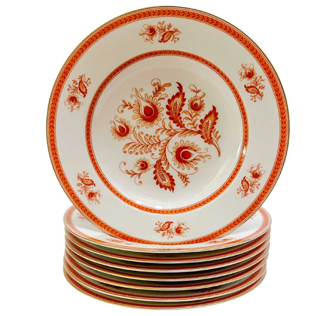 Antique Hutschenreuther Bavaria Dinner Service for 8 Rust Floral & Enc – House of Andaloo