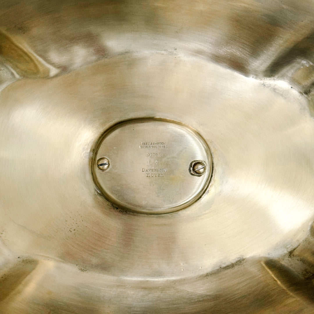 Antique Reed & Barton Silver Soldered Food Cloche From Historic Davenport Hotel