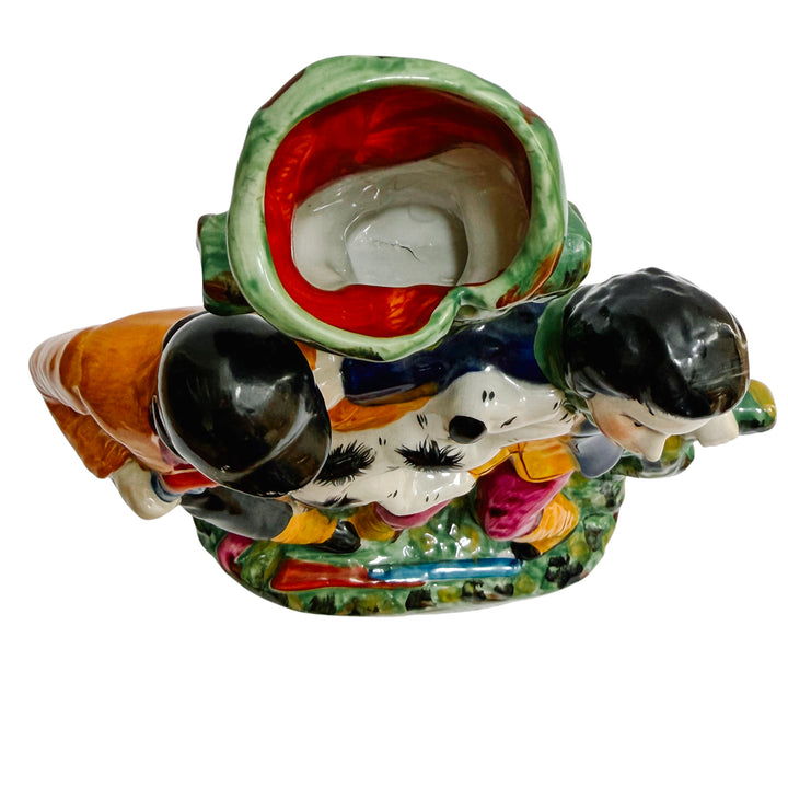 Antique Staffordshire England "Murder of Thomas Smith" Spill Vase