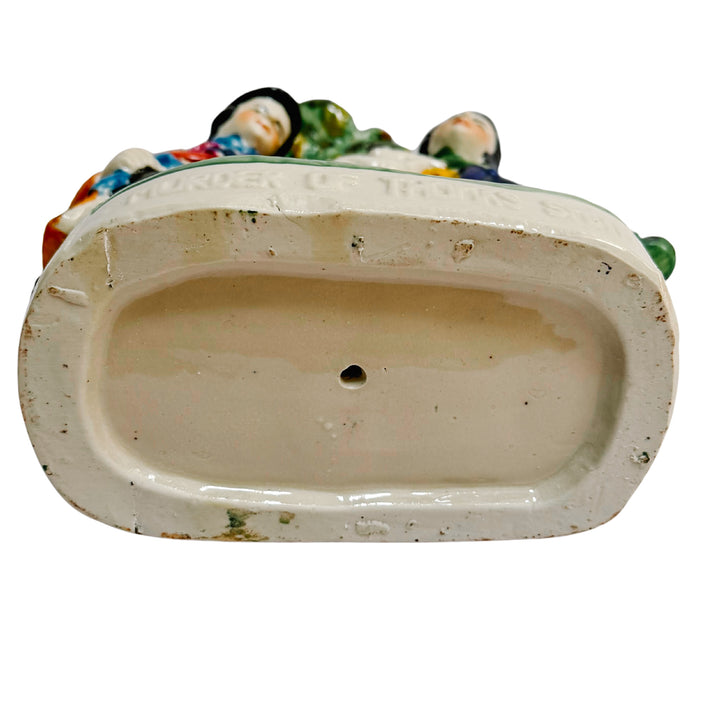 Antique Staffordshire England "Murder of Thomas Smith" Spill Vase