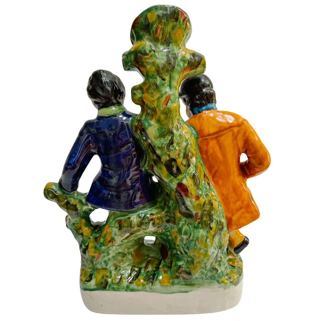 Antique Staffordshire England "Murder of Thomas Smith" Spill Vase