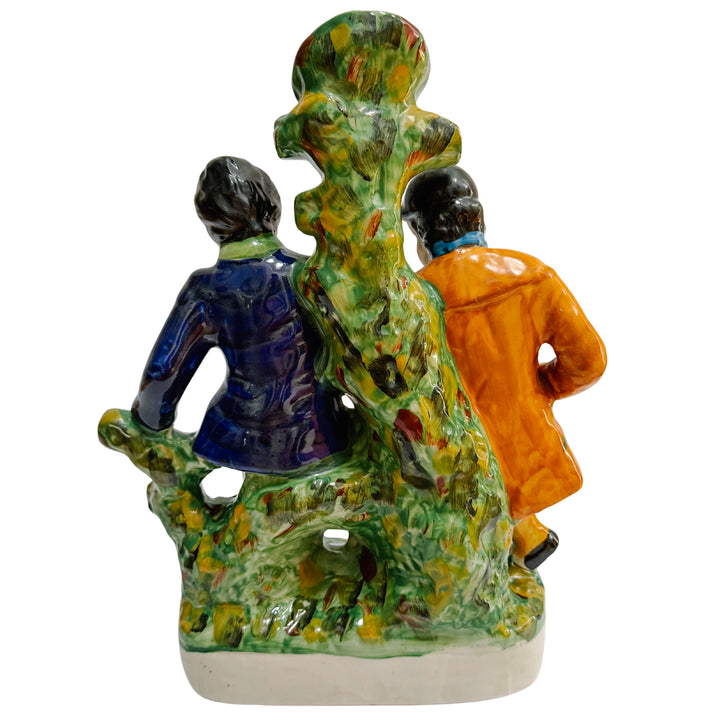 Antique Staffordshire England "Murder of Thomas Smith" Spill Vase