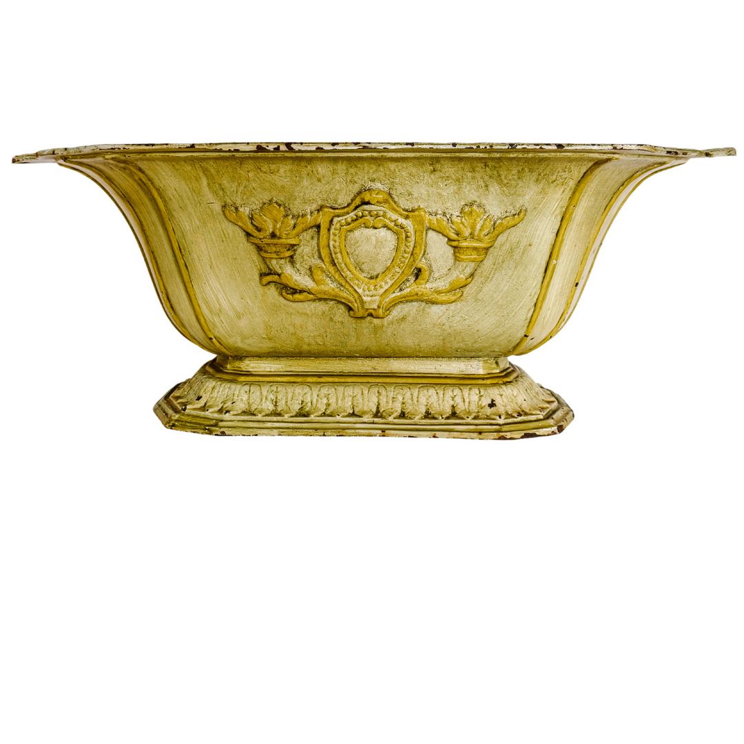 Antique 19th C. French Louis XVI Style Cast Iron Footed Jardiniere Planter