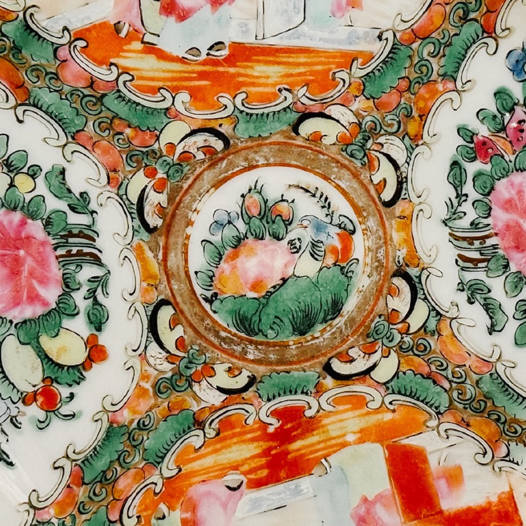 Antique Chinese Export Rose Medallion Plate