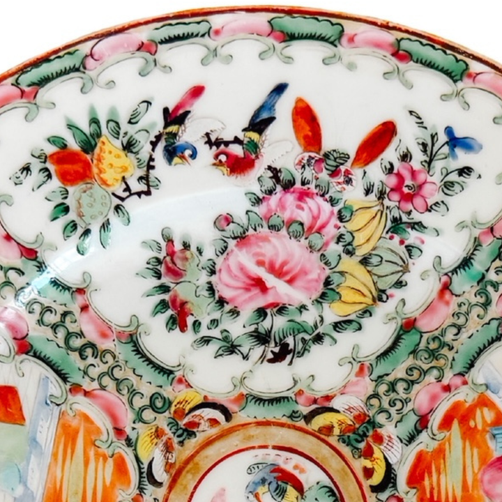 Antique Chinese Export Rose Medallion Plate