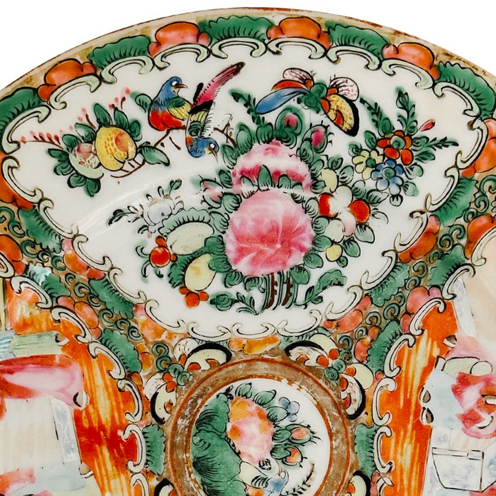 Antique Chinese Export Rose Medallion Plate