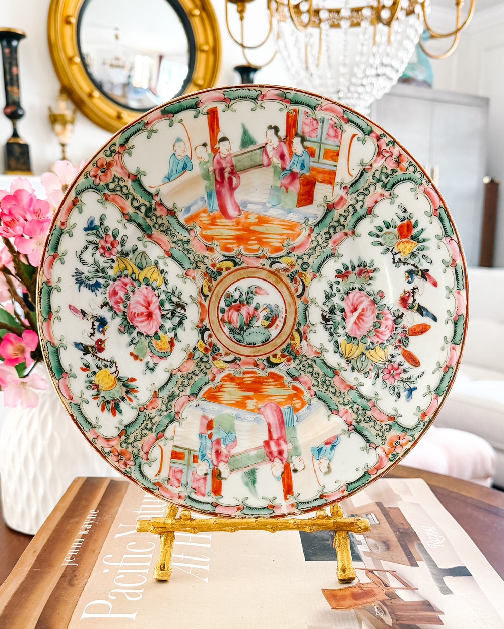 Antique Chinese Export Rose Medallion Plate