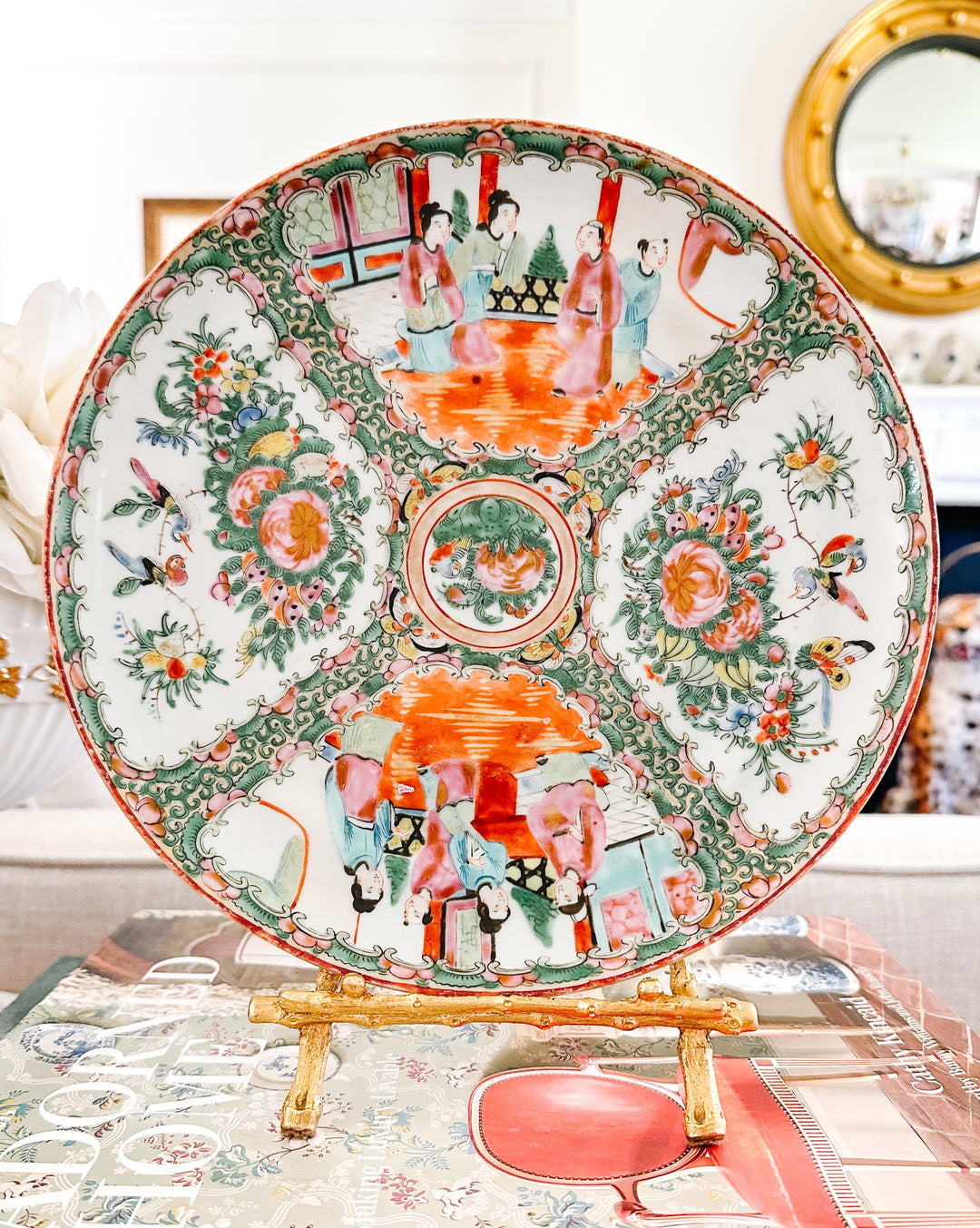 Antique Chinese Export Rose Medallion Plate