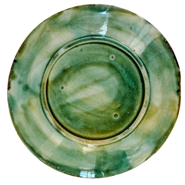 Antique English Majolica Strawberries Plate