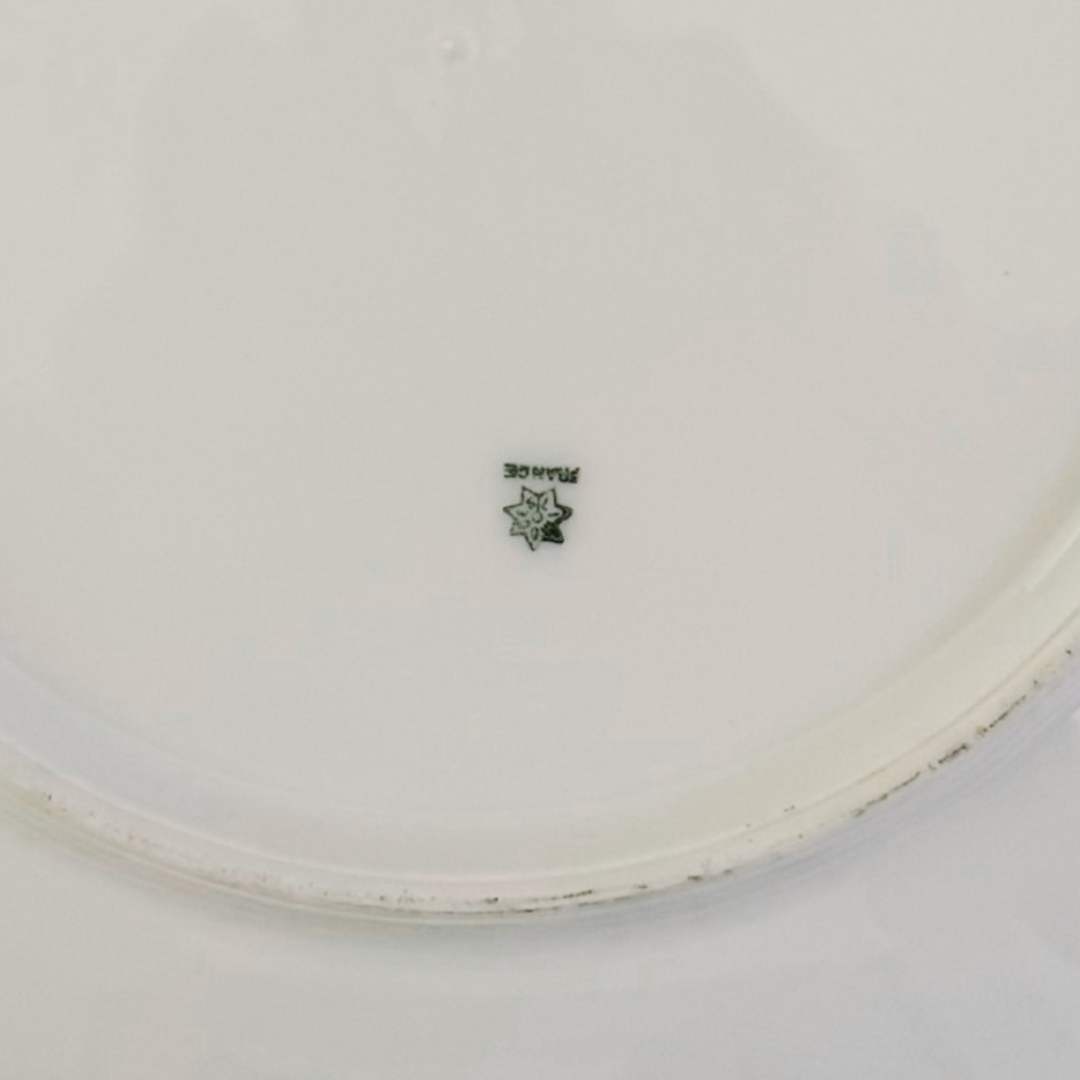 Antique French Limoges Hand-Painted Fish Plates by Coiffe et Cie