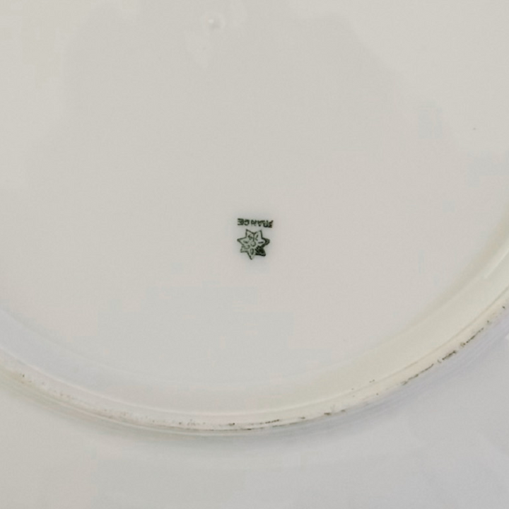 Antique French Limoges Hand-Painted Fish Plates by Coiffe et Cie