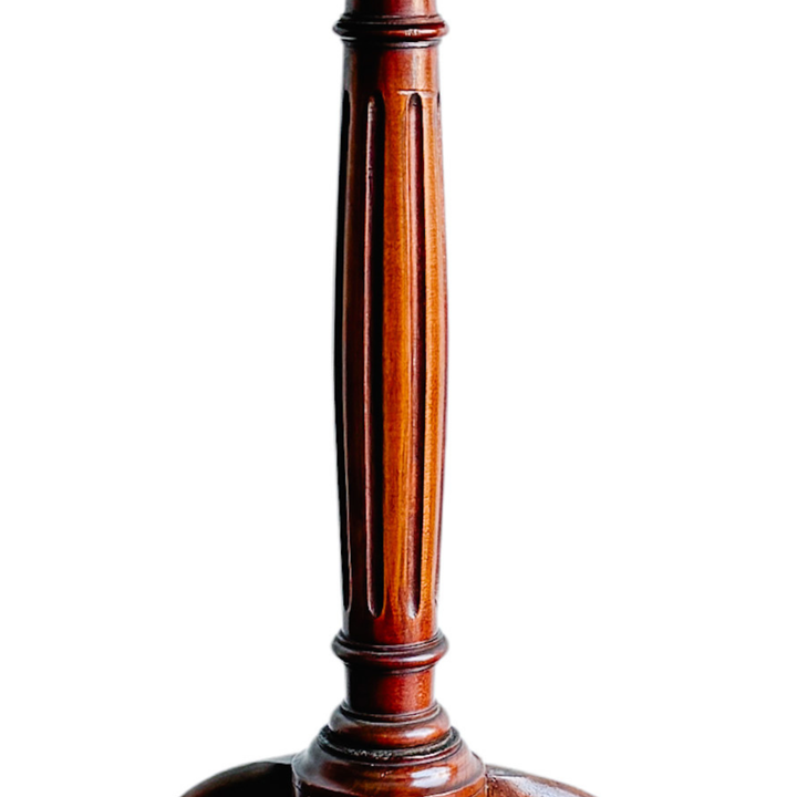 Antique French Neoclassical Mahogany Sunburst Inlaid Oval Side Table With Pierced Brass Gallery