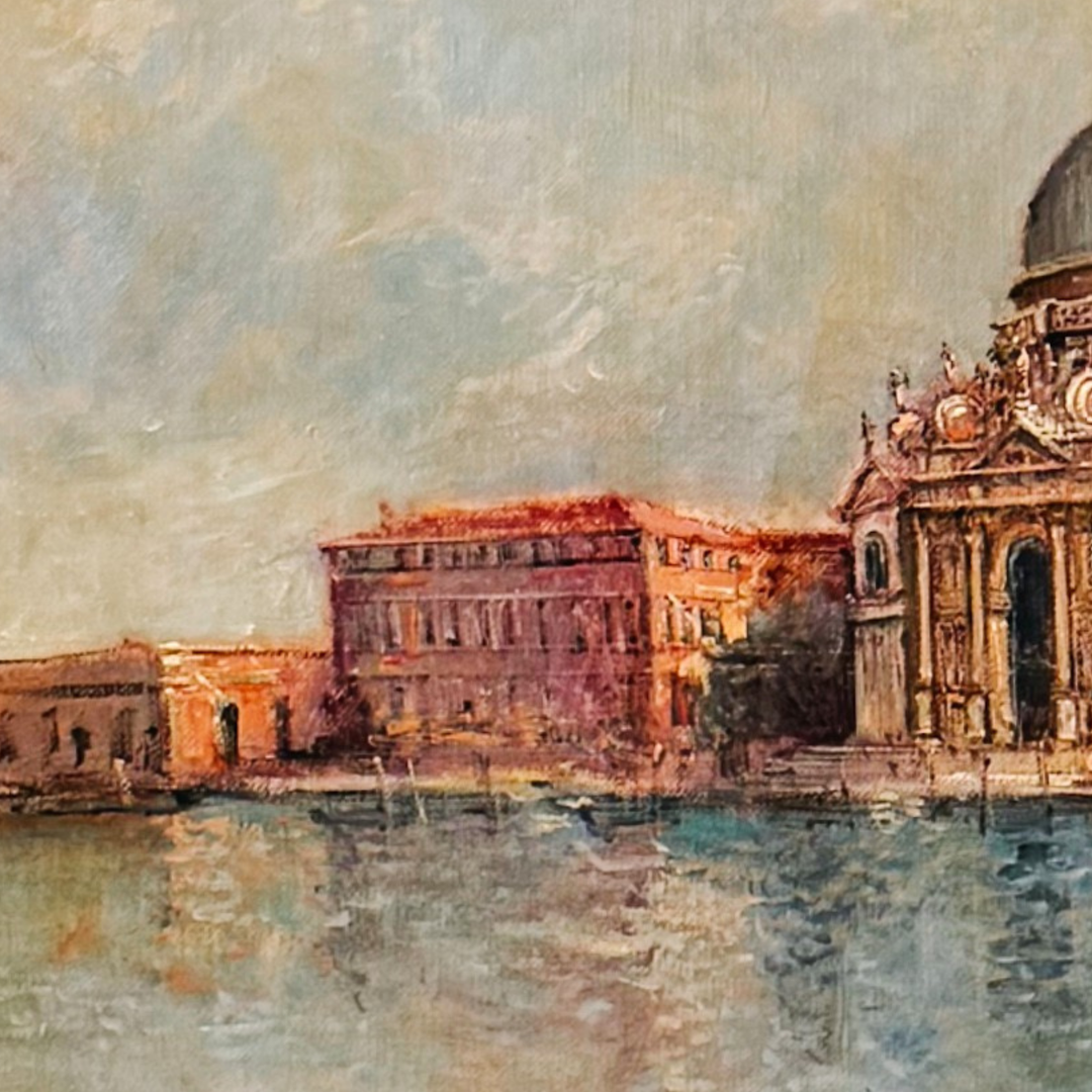 Armand Merizon Large Original Oil Painting "Horizons" Venice Grand Canal Impressionist