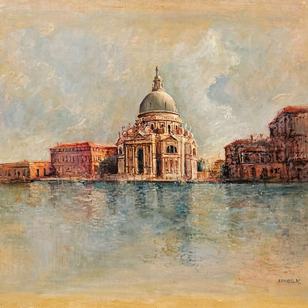 Armand Merizon Large Original Oil Painting "Horizons" Venice Grand Canal Impressionist