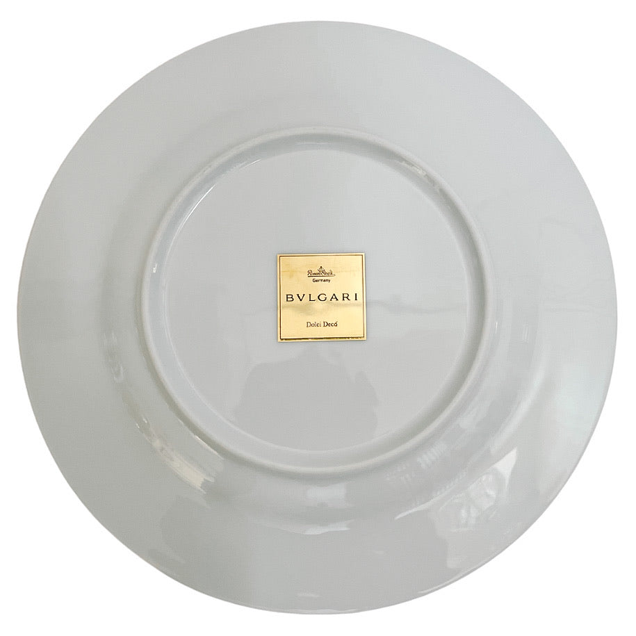 BVLGARI Rosenthal 22 K Gold Dolci Deco Salad Plate - Charlotte