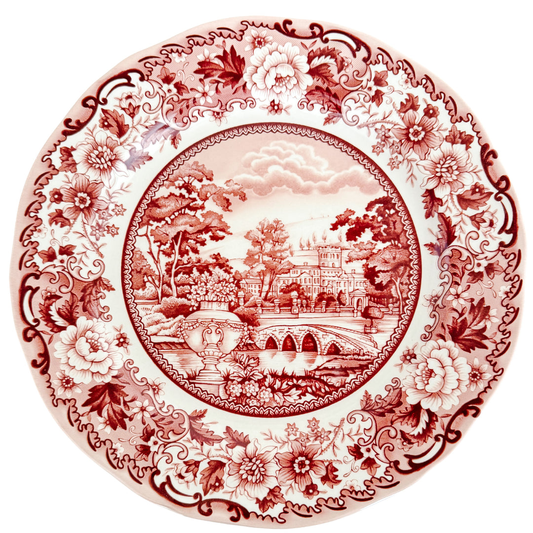 Legend Belmont Pink English Heritage Transferware Dinner Plates
