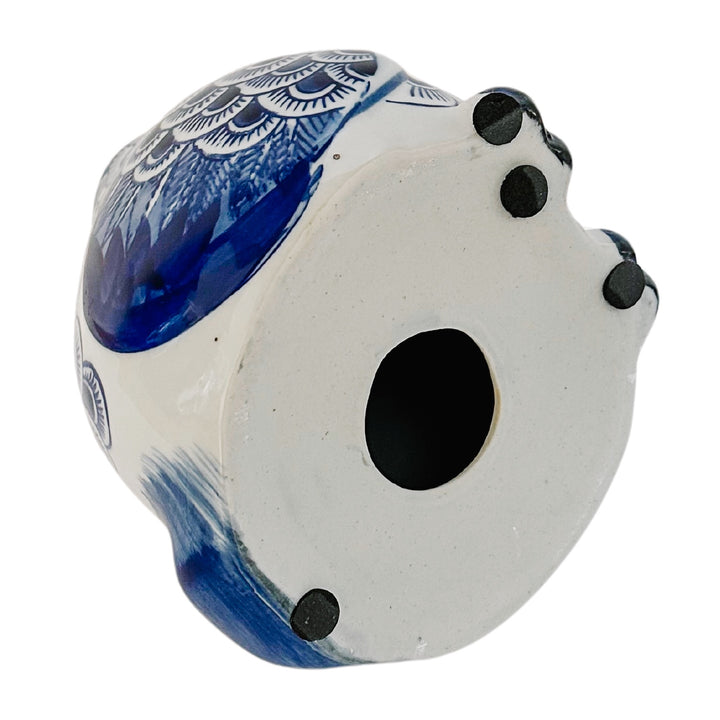 Blue & White Porcelain Fishnet Owl