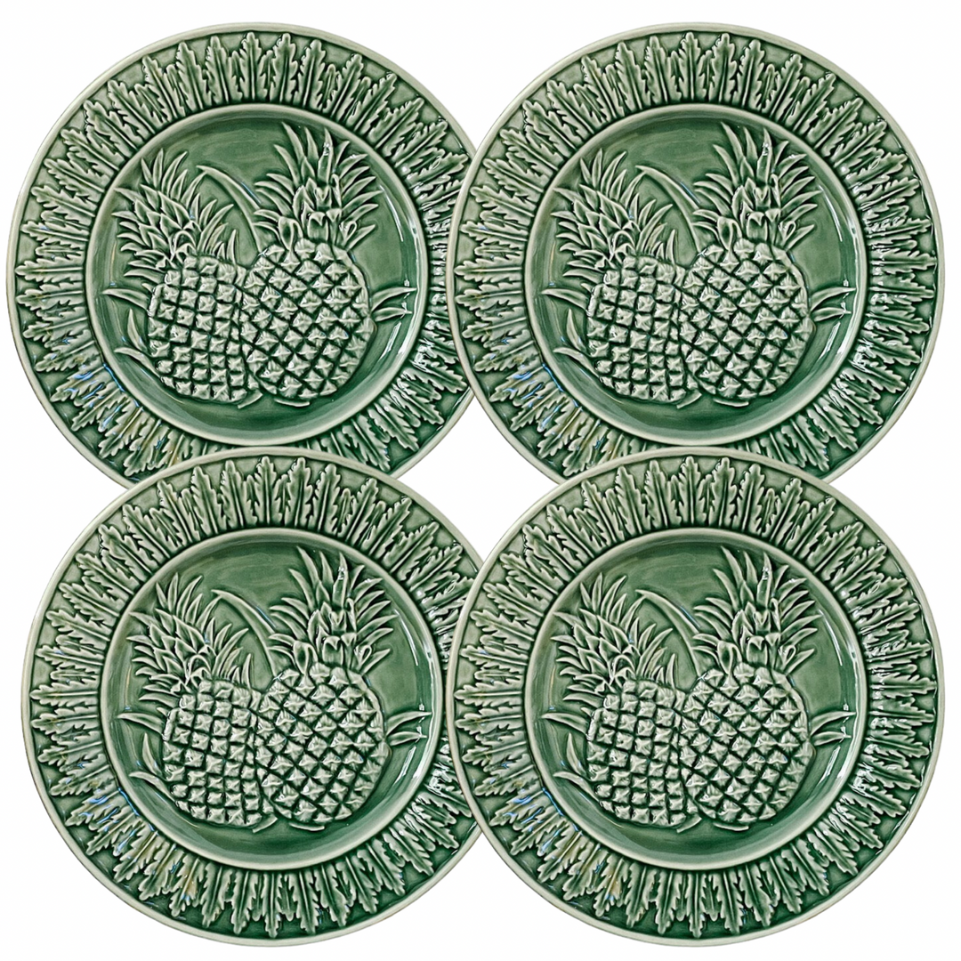 Vintage Bordallo Pinheiro Pineapple Salad Plates