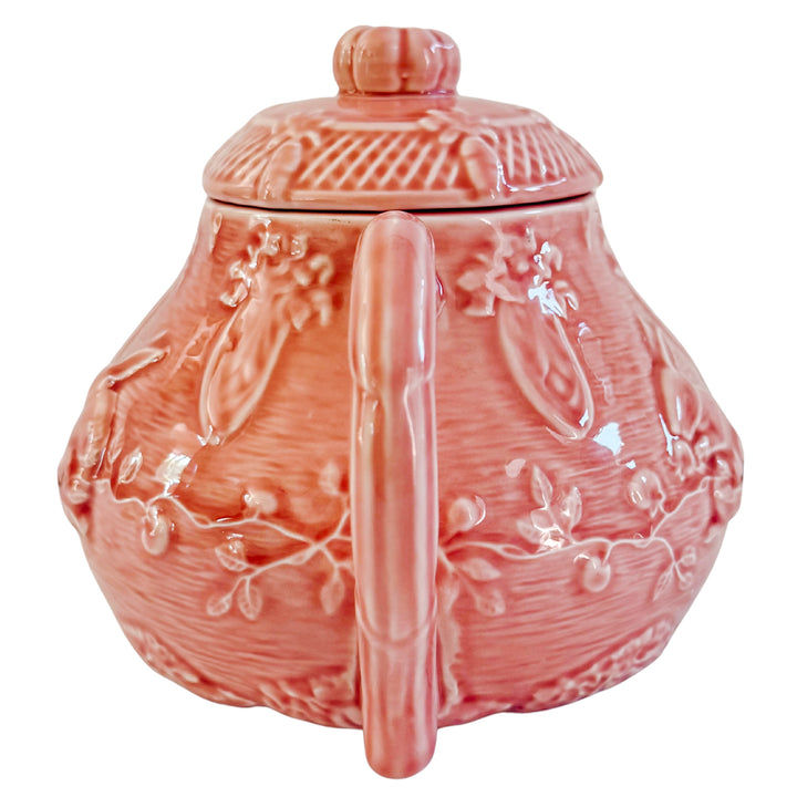 Bordallo Pinheiro Rabbit Pink Teapot