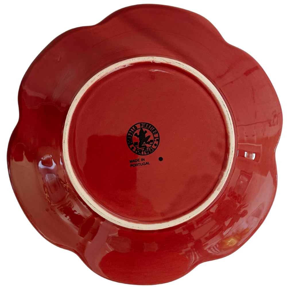 Bordallo Pinheiro Dark Red Cabbage Leaf Plate 9.25”