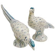 Pair Of Vintage Italian Hand-Decorated Pheasants