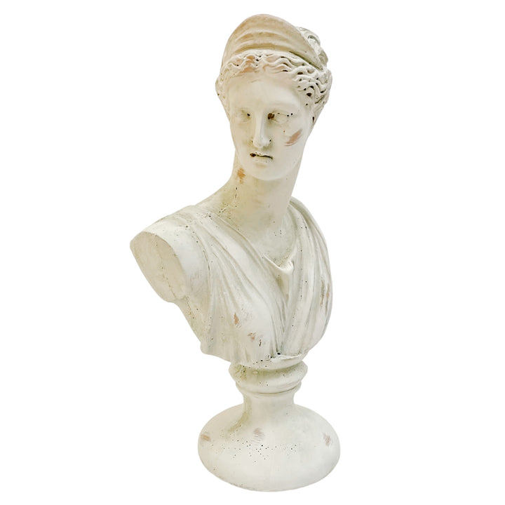 Cast Terracotta Bust of Goddess Diana of Versailles