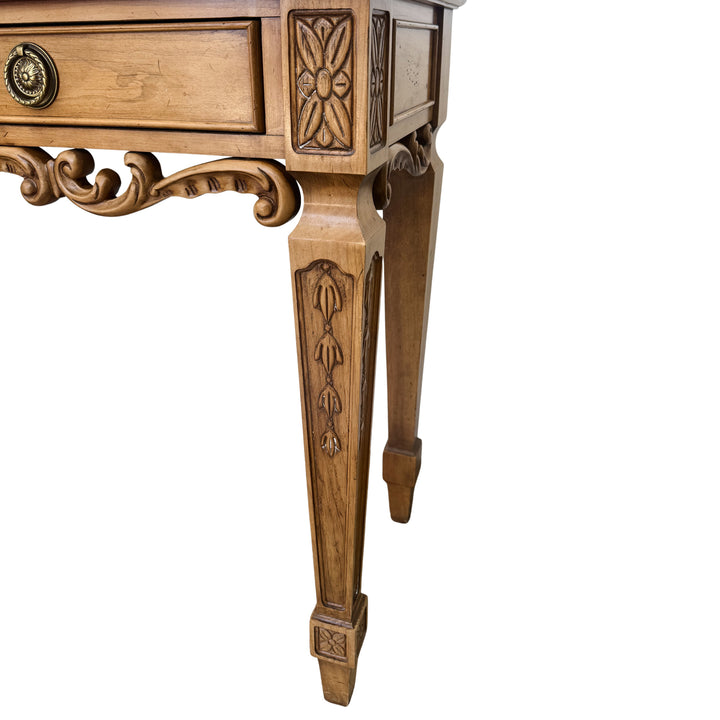 Century Furniture Neoclassical Marble Top Console Table Made in Italy