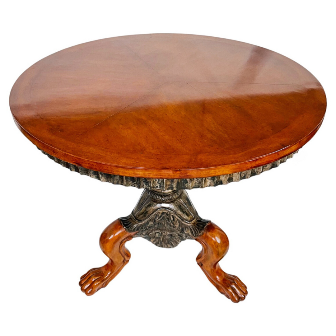 Charles Pollock French Regency Claw Feet Gueridon Center Table