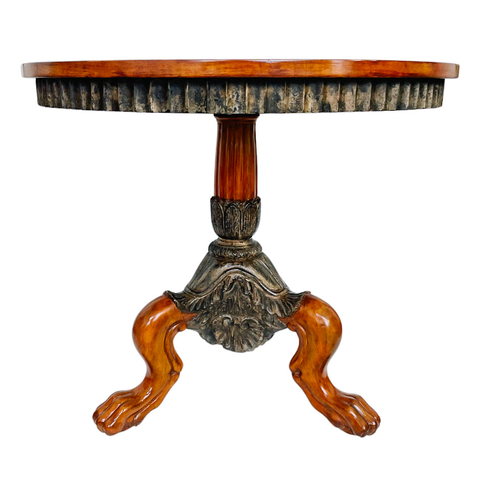 Charles Pollock French Regency Claw Feet Gueridon Center Table