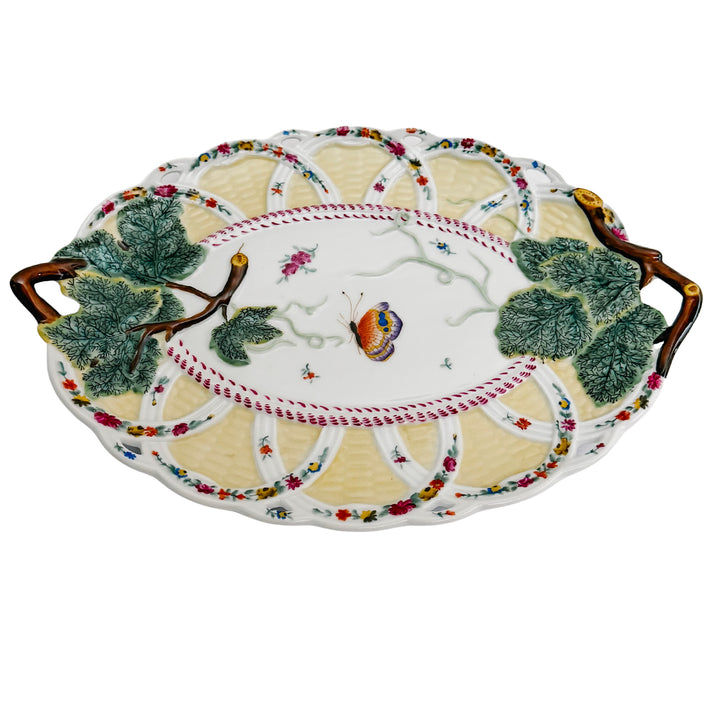 Chelsea House Italian Style Reticulated Porcelain Butterfly Tray