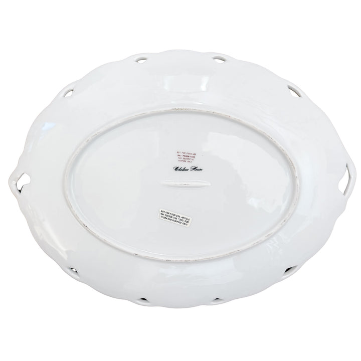 Chelsea House Italian Style Reticulated Porcelain Butterfly Tray