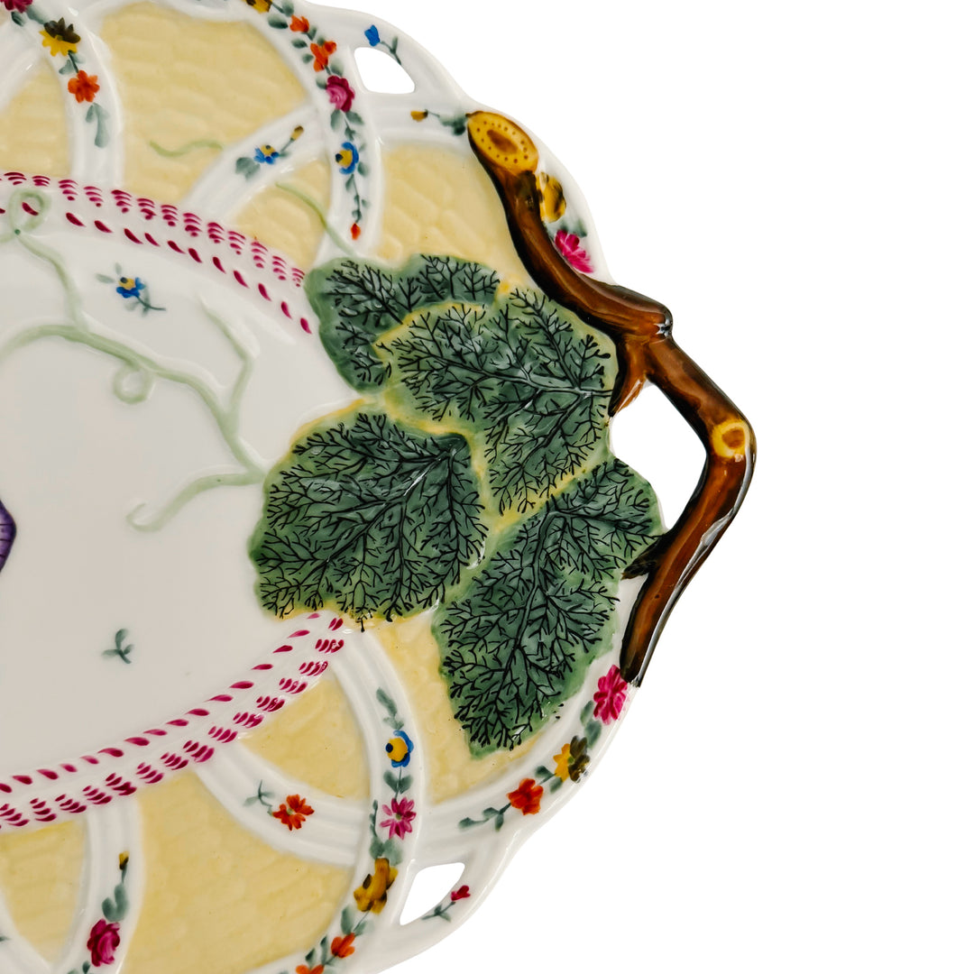 Chelsea House Italian Style Reticulated Porcelain Butterfly Tray