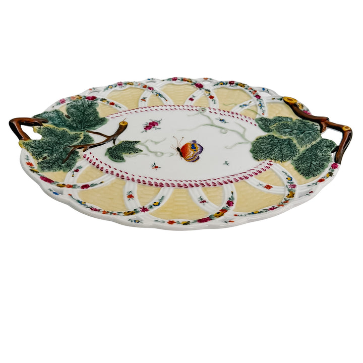 Chelsea House Italian Style Reticulated Porcelain Butterfly Tray