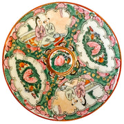 Chinese Famille Rose Medallion Tea Cup & Saucer