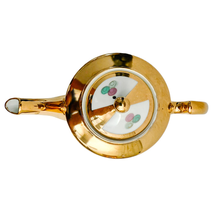 Chinese Wedding Ceremony Gold Dragon Tea Set
