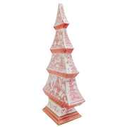 Chinoiserie Pink Pagoda Ceramic Tree