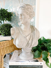 Contemporary Plaster Bust of Goddess Diana of Versailles